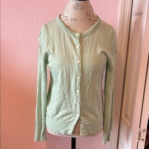 J. Crew Mint Green Lightweight Cardigan